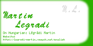 martin legradi business card